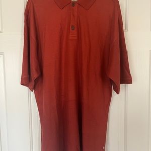 Tommy Bahama shirt. Tags say size M but fits like a L or even XL.  70% silk
